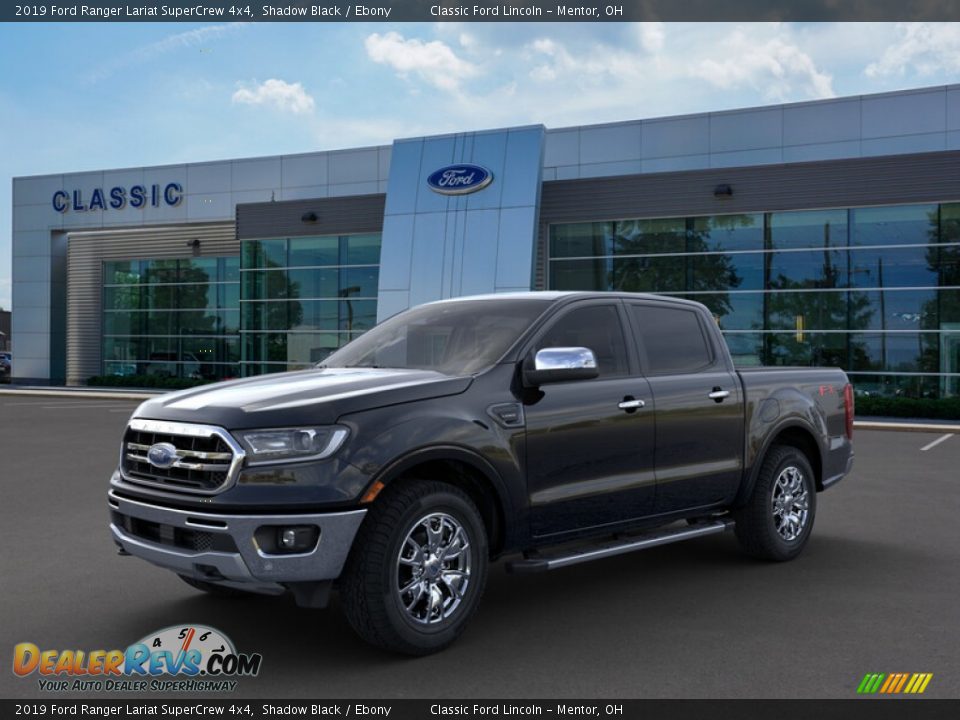 2019 Ford Ranger Lariat SuperCrew 4x4 Shadow Black / Ebony Photo #1