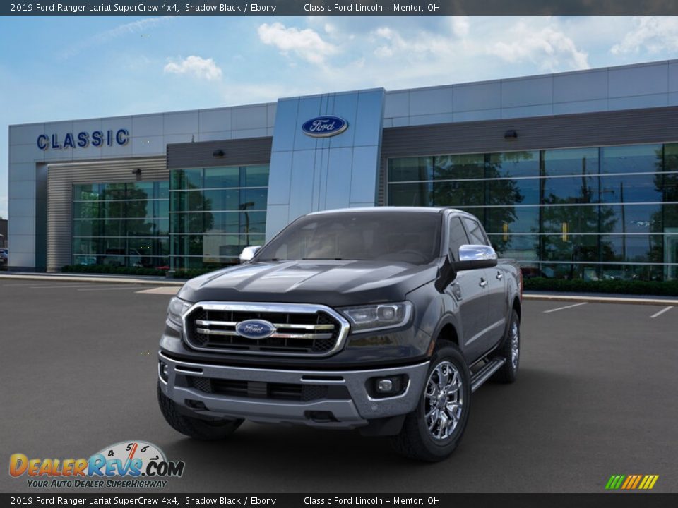 2019 Ford Ranger Lariat SuperCrew 4x4 Shadow Black / Ebony Photo #2