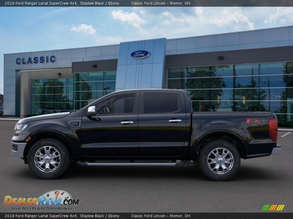 2019 Ford Ranger Lariat SuperCrew 4x4 Shadow Black / Ebony Photo #3