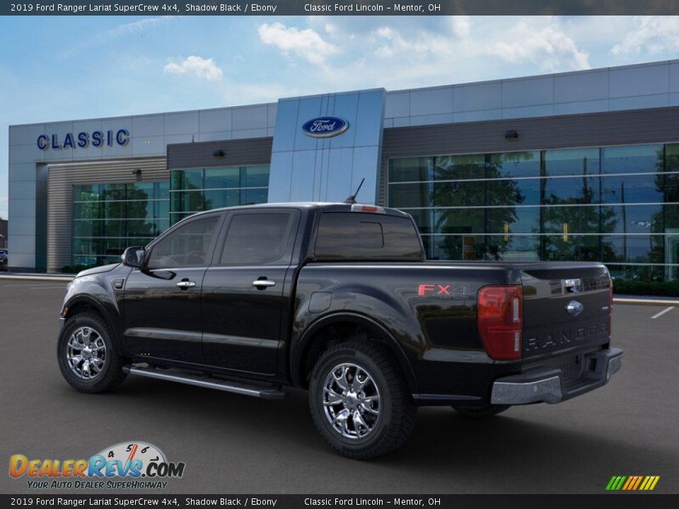 2019 Ford Ranger Lariat SuperCrew 4x4 Shadow Black / Ebony Photo #4