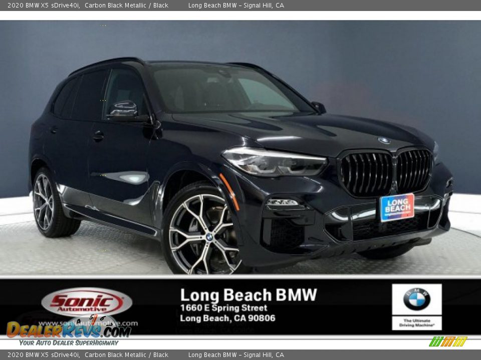 2020 BMW X5 sDrive40i Carbon Black Metallic / Black Photo #1