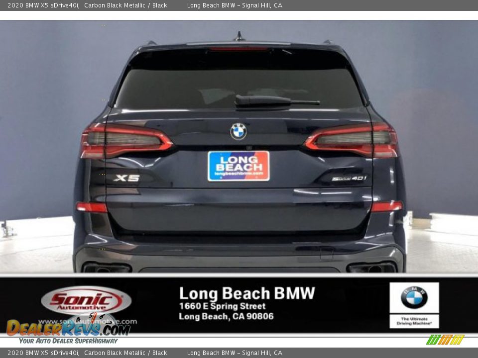 2020 BMW X5 sDrive40i Carbon Black Metallic / Black Photo #3