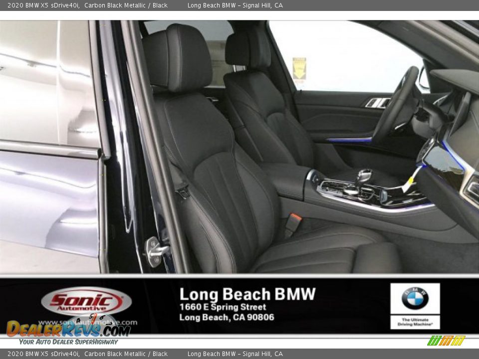 2020 BMW X5 sDrive40i Carbon Black Metallic / Black Photo #7