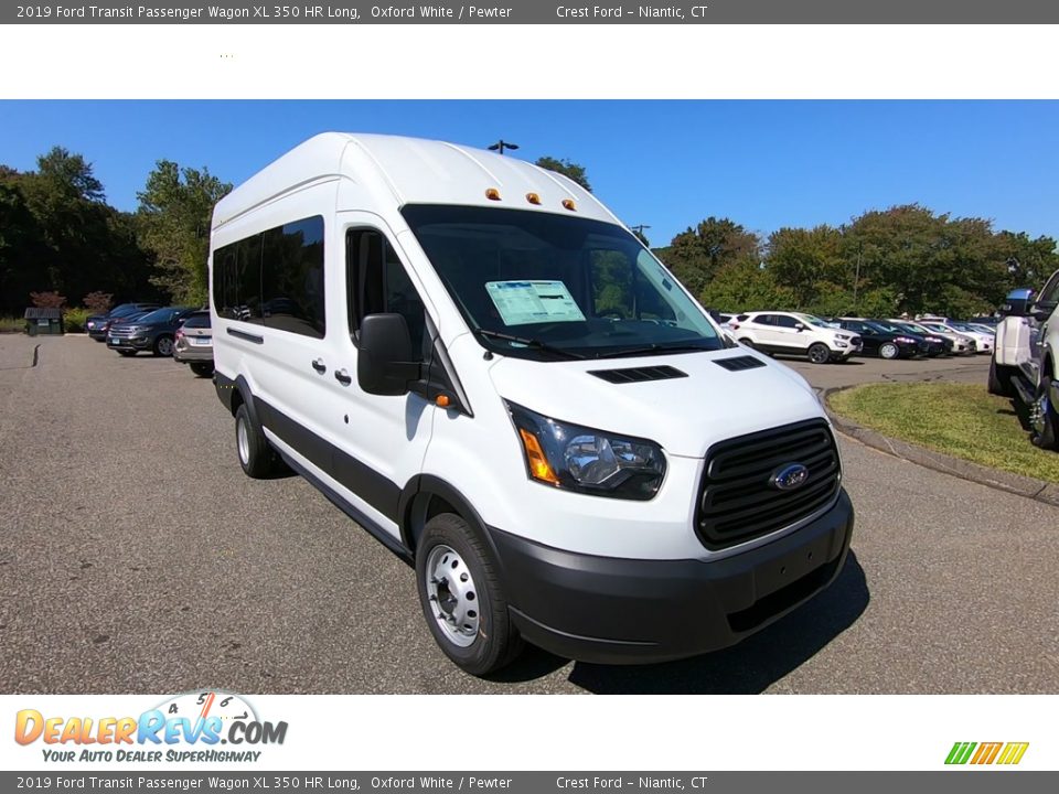 2019 Ford Transit Passenger Wagon XL 350 HR Long Oxford White / Pewter Photo #1