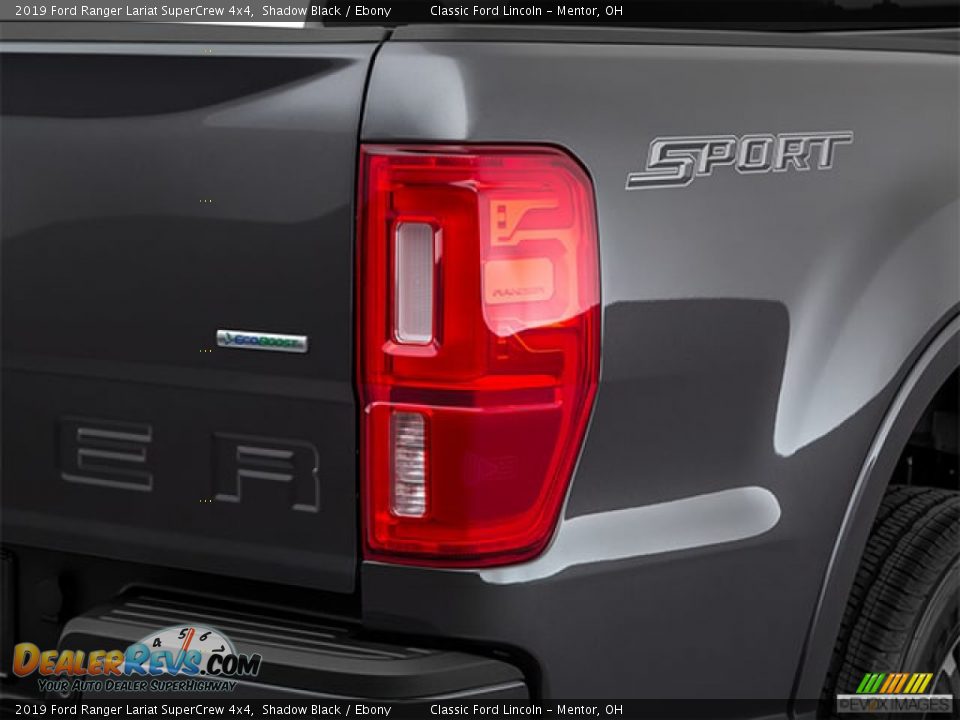 2019 Ford Ranger Lariat SuperCrew 4x4 Shadow Black / Ebony Photo #29