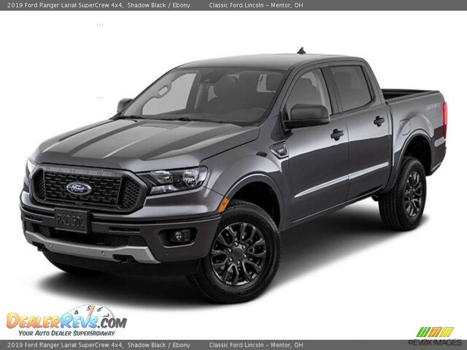 2019 Ford Ranger Lariat SuperCrew 4x4 Shadow Black / Ebony Photo #31