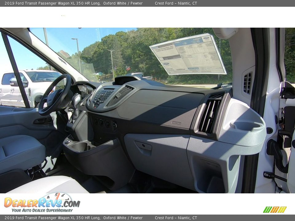 2019 Ford Transit Passenger Wagon XL 350 HR Long Oxford White / Pewter Photo #23