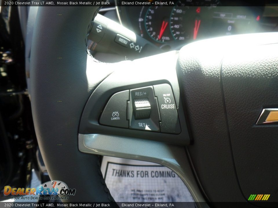 2020 Chevrolet Trax LT AWD Mosaic Black Metallic / Jet Black Photo #20