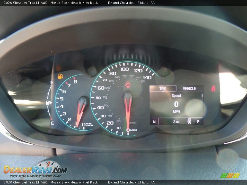 2020 Chevrolet Trax LT AWD Mosaic Black Metallic / Jet Black Photo #22