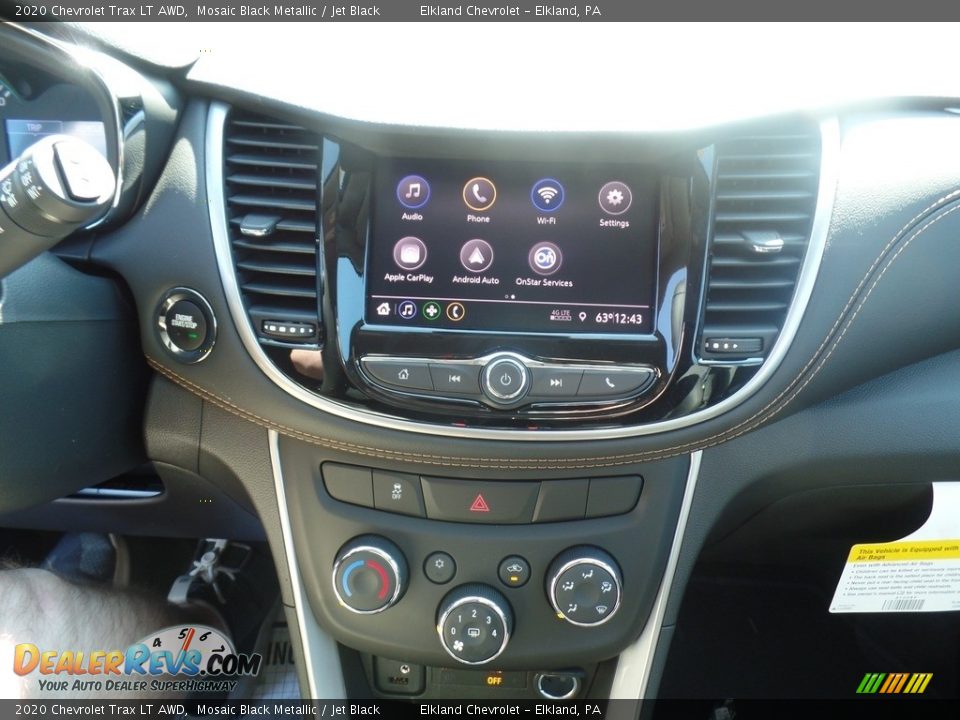 2020 Chevrolet Trax LT AWD Mosaic Black Metallic / Jet Black Photo #23