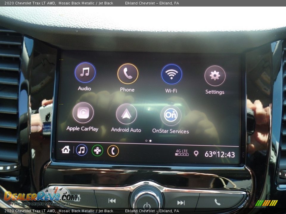 2020 Chevrolet Trax LT AWD Mosaic Black Metallic / Jet Black Photo #24