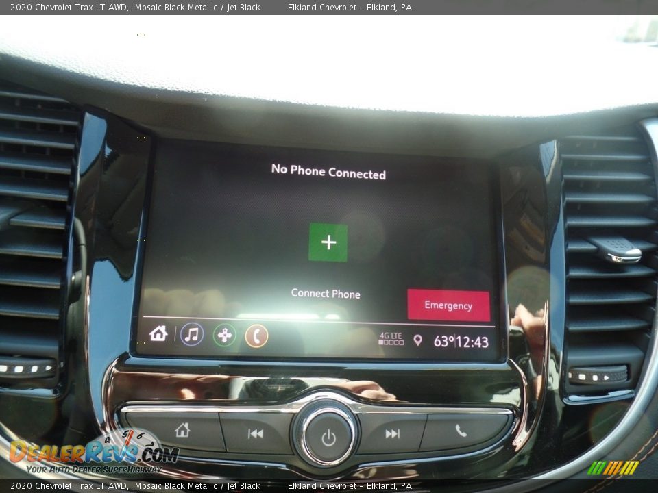 2020 Chevrolet Trax LT AWD Mosaic Black Metallic / Jet Black Photo #26
