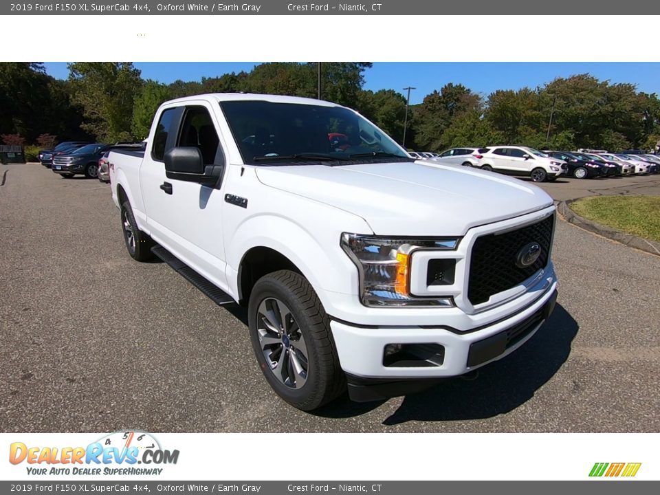 2019 Ford F150 XL SuperCab 4x4 Oxford White / Earth Gray Photo #1