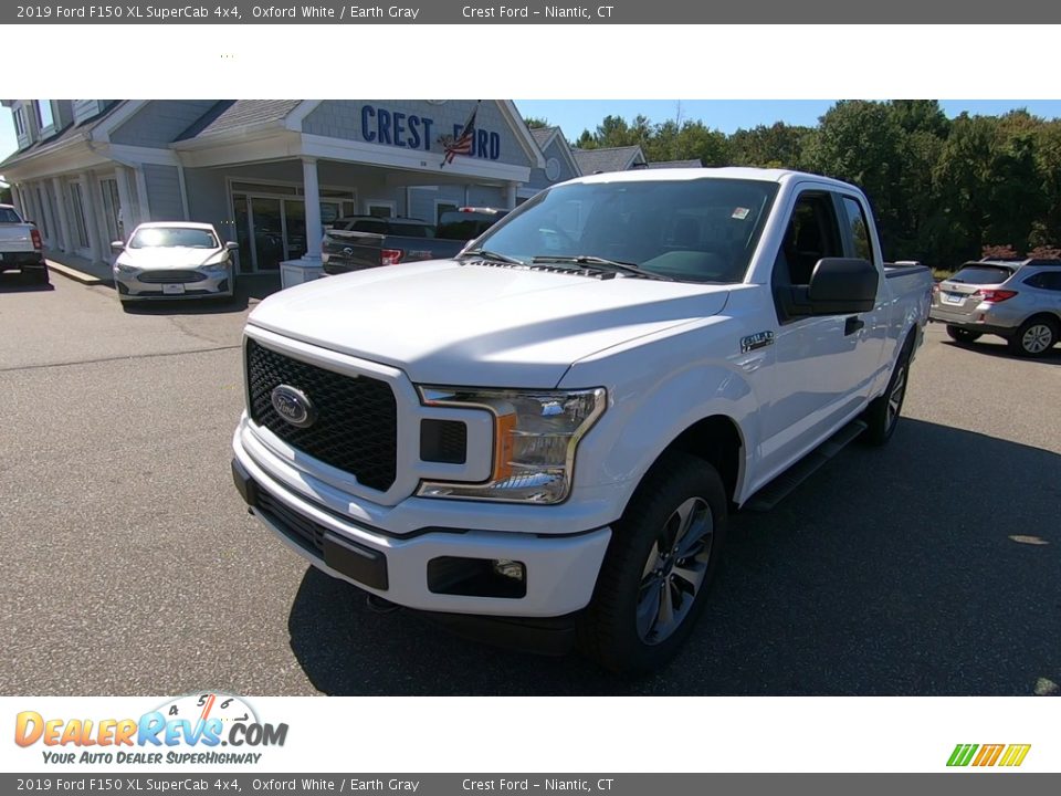 2019 Ford F150 XL SuperCab 4x4 Oxford White / Earth Gray Photo #3