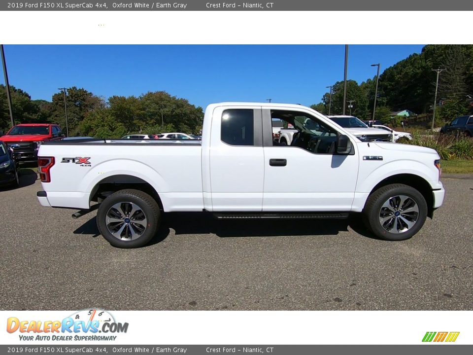 2019 Ford F150 XL SuperCab 4x4 Oxford White / Earth Gray Photo #8