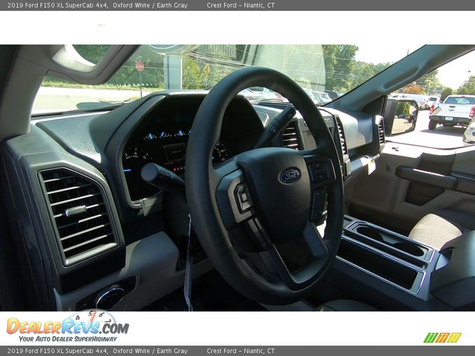 2019 Ford F150 XL SuperCab 4x4 Oxford White / Earth Gray Photo #10