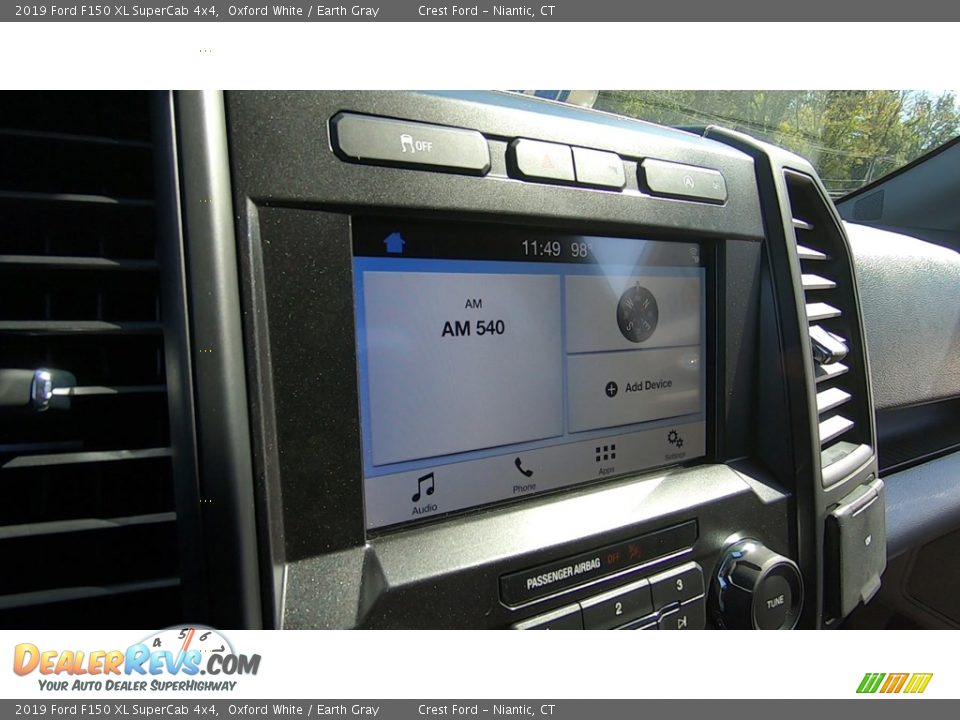 2019 Ford F150 XL SuperCab 4x4 Oxford White / Earth Gray Photo #14