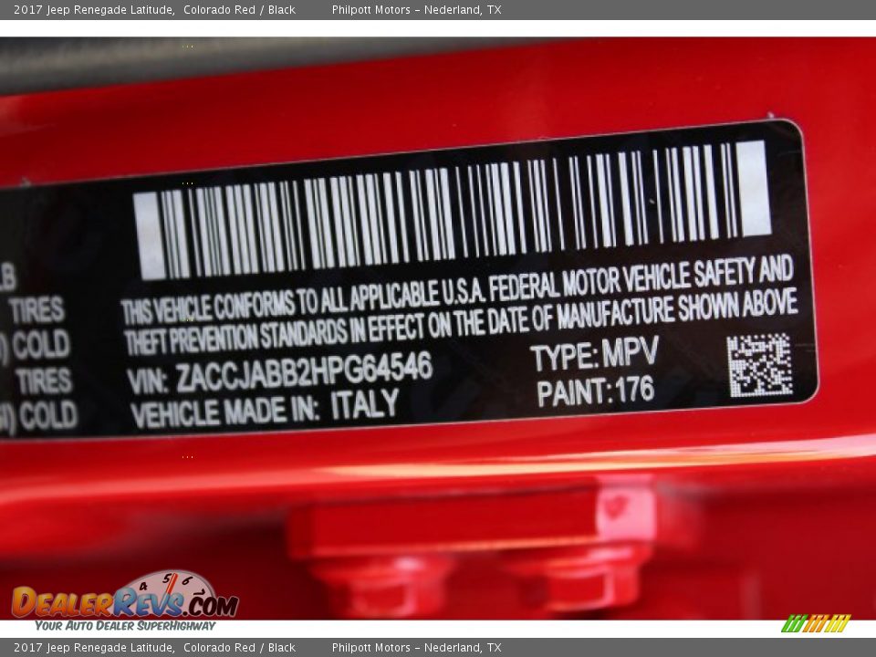 2017 Jeep Renegade Latitude Colorado Red / Black Photo #30