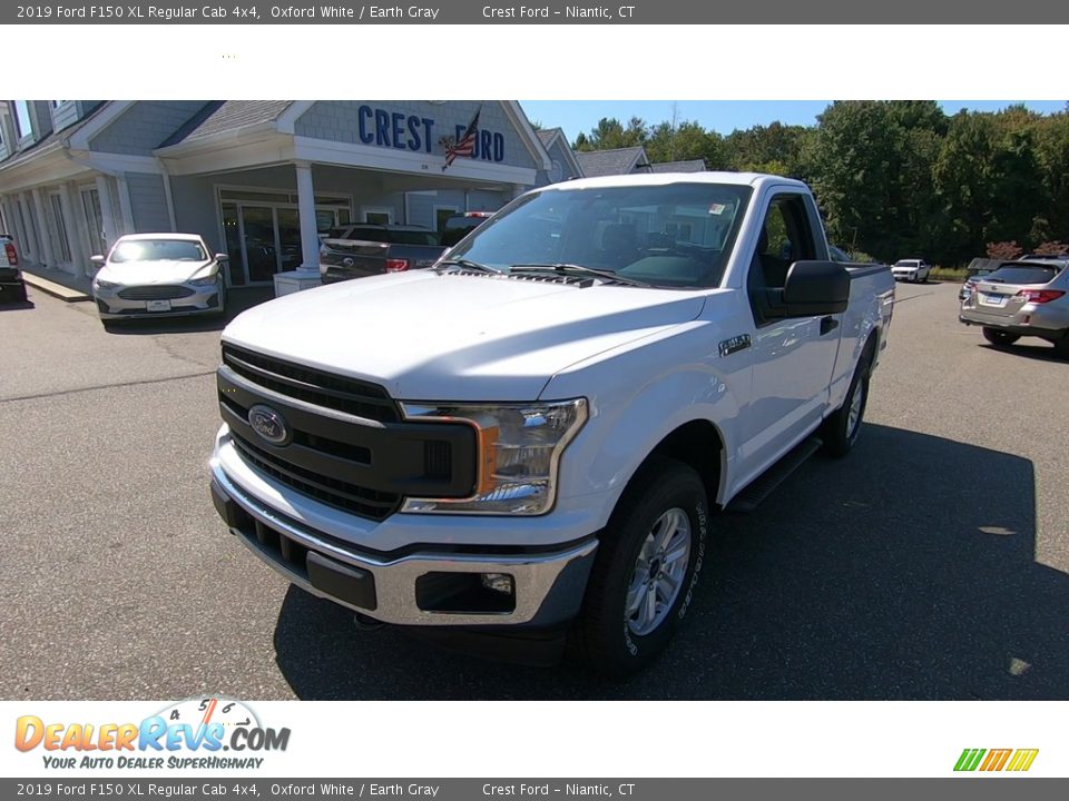 2019 Ford F150 XL Regular Cab 4x4 Oxford White / Earth Gray Photo #3