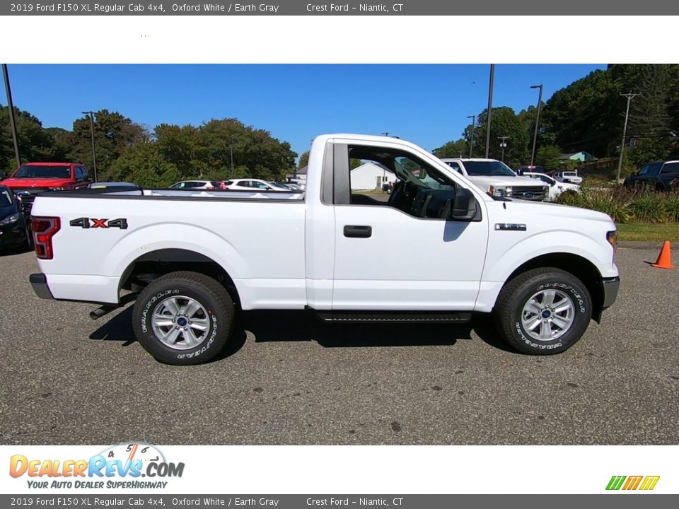 2019 Ford F150 XL Regular Cab 4x4 Oxford White / Earth Gray Photo #8
