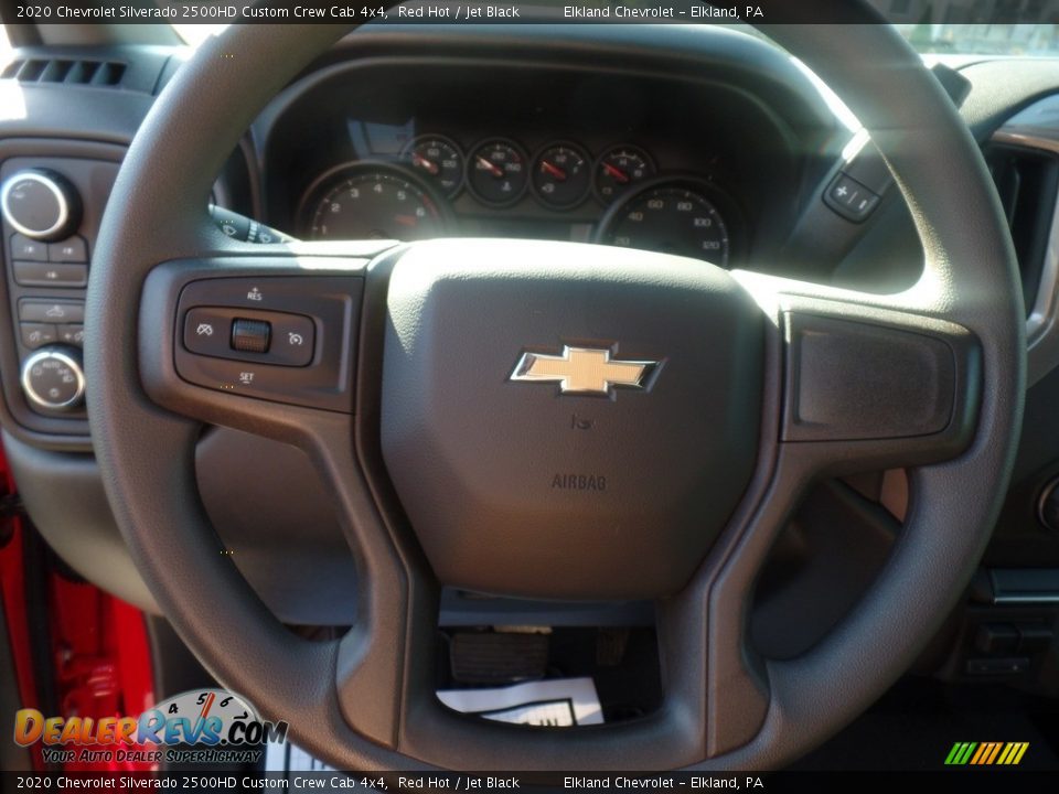 2020 Chevrolet Silverado 2500HD Custom Crew Cab 4x4 Red Hot / Jet Black Photo #22