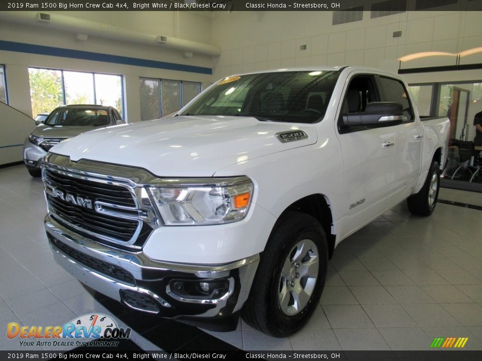 2019 Ram 1500 Big Horn Crew Cab 4x4 Bright White / Black/Diesel Gray Photo #1