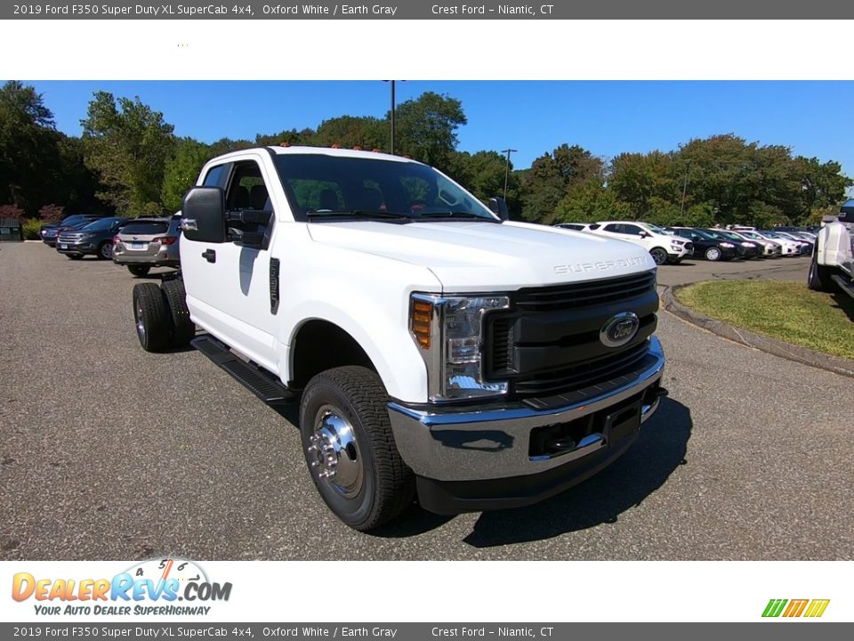 2019 Ford F350 Super Duty XL SuperCab 4x4 Oxford White / Earth Gray Photo #1