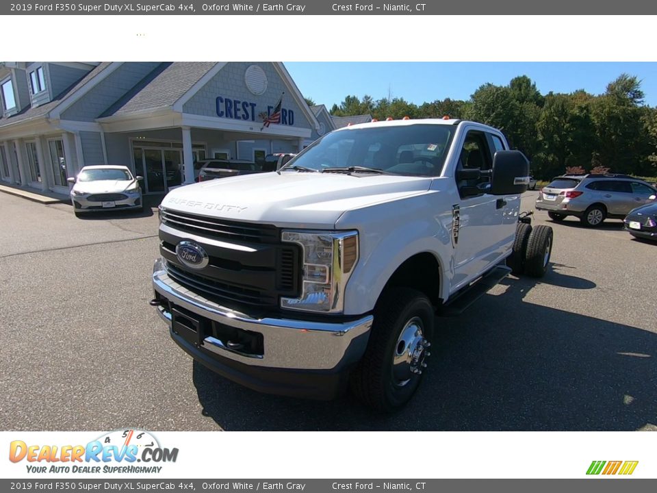 2019 Ford F350 Super Duty XL SuperCab 4x4 Oxford White / Earth Gray Photo #3