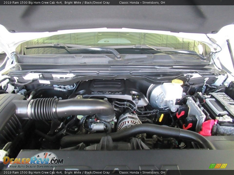 2019 Ram 1500 Big Horn Crew Cab 4x4 Bright White / Black/Diesel Gray Photo #15