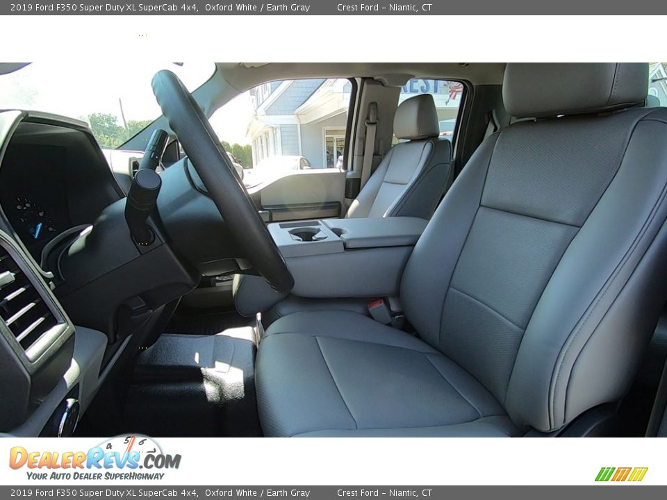 2019 Ford F350 Super Duty XL SuperCab 4x4 Oxford White / Earth Gray Photo #10