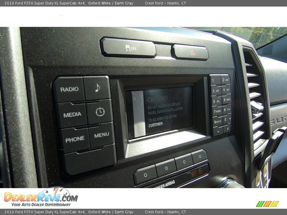2019 Ford F350 Super Duty XL SuperCab 4x4 Oxford White / Earth Gray Photo #13