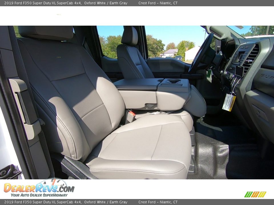2019 Ford F350 Super Duty XL SuperCab 4x4 Oxford White / Earth Gray Photo #21