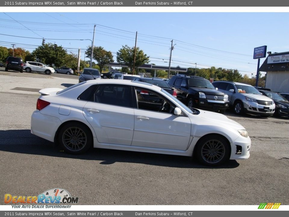 2011 Subaru Impreza WRX Sedan Satin White Pearl / Carbon Black Photo #3