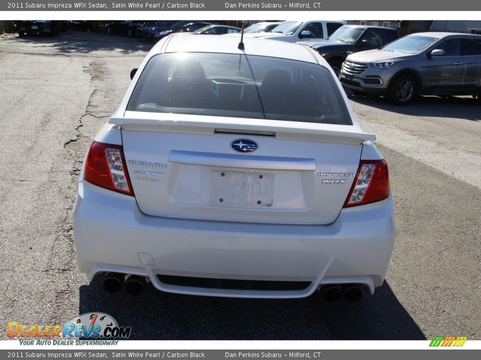 2011 Subaru Impreza WRX Sedan Satin White Pearl / Carbon Black Photo #5