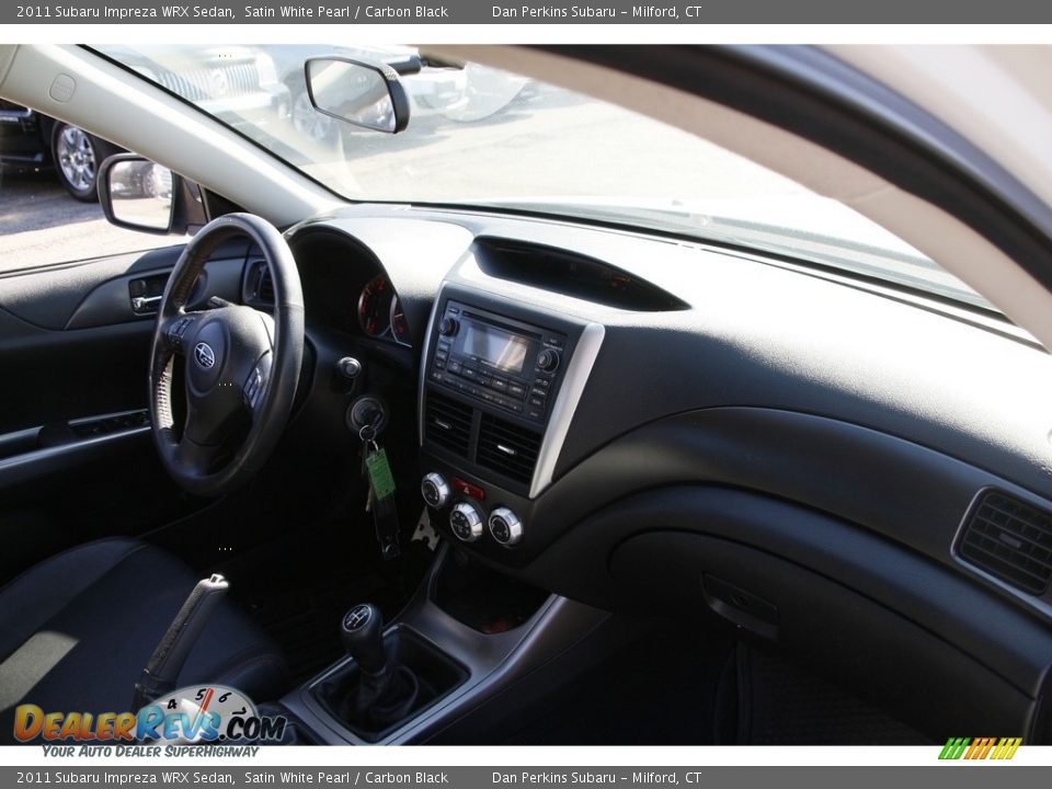 2011 Subaru Impreza WRX Sedan Satin White Pearl / Carbon Black Photo #14