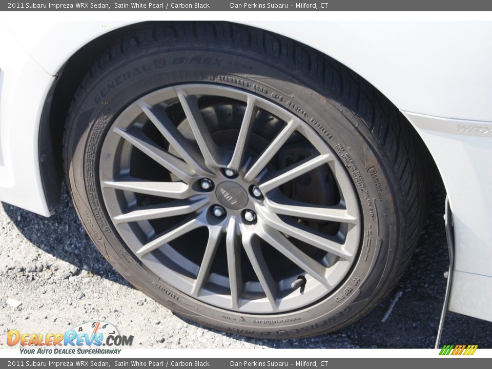 2011 Subaru Impreza WRX Sedan Satin White Pearl / Carbon Black Photo #16