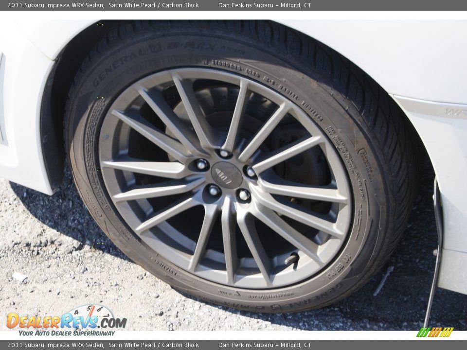 2011 Subaru Impreza WRX Sedan Satin White Pearl / Carbon Black Photo #17