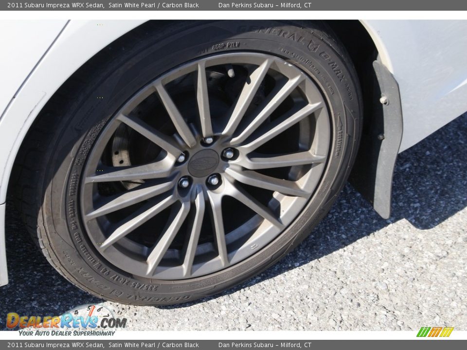 2011 Subaru Impreza WRX Sedan Satin White Pearl / Carbon Black Photo #18