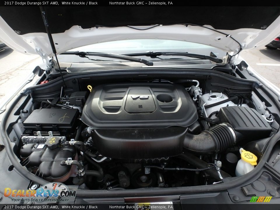 2017 Dodge Durango SXT AWD White Knuckle / Black Photo #2