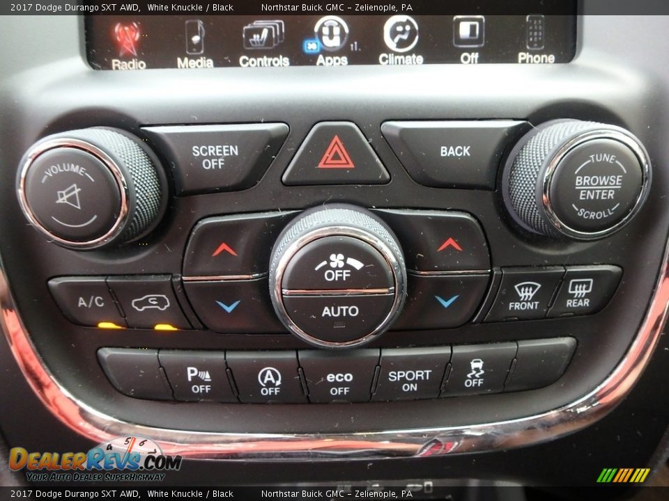 2017 Dodge Durango SXT AWD White Knuckle / Black Photo #25