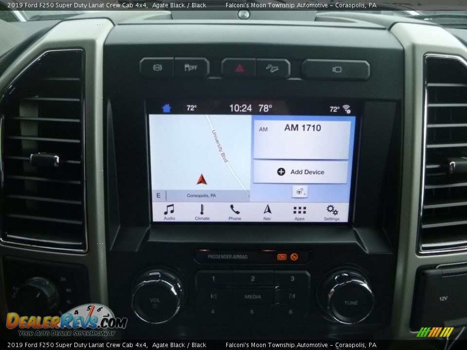 2019 Ford F250 Super Duty Lariat Crew Cab 4x4 Agate Black / Black Photo #13