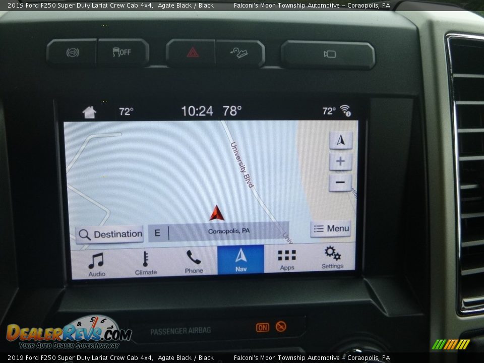 2019 Ford F250 Super Duty Lariat Crew Cab 4x4 Agate Black / Black Photo #14