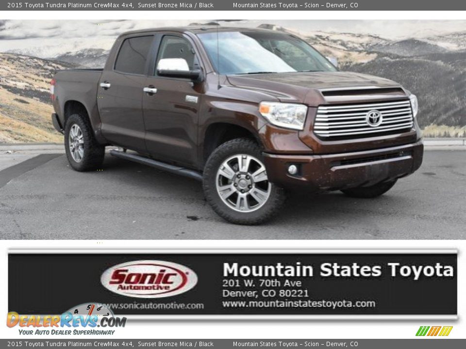 2015 Toyota Tundra Platinum CrewMax 4x4 Sunset Bronze Mica / Black Photo #1
