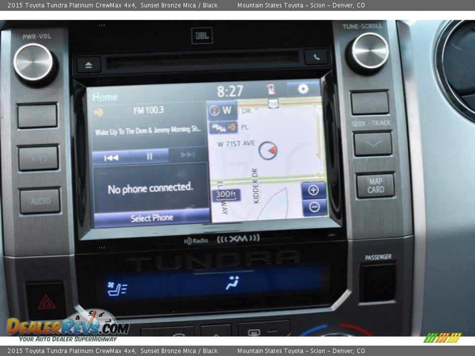 2015 Toyota Tundra Platinum CrewMax 4x4 Sunset Bronze Mica / Black Photo #11