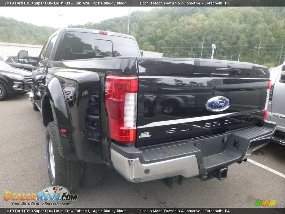 2019 Ford F350 Super Duty Lariat Crew Cab 4x4 Agate Black / Black Photo #3