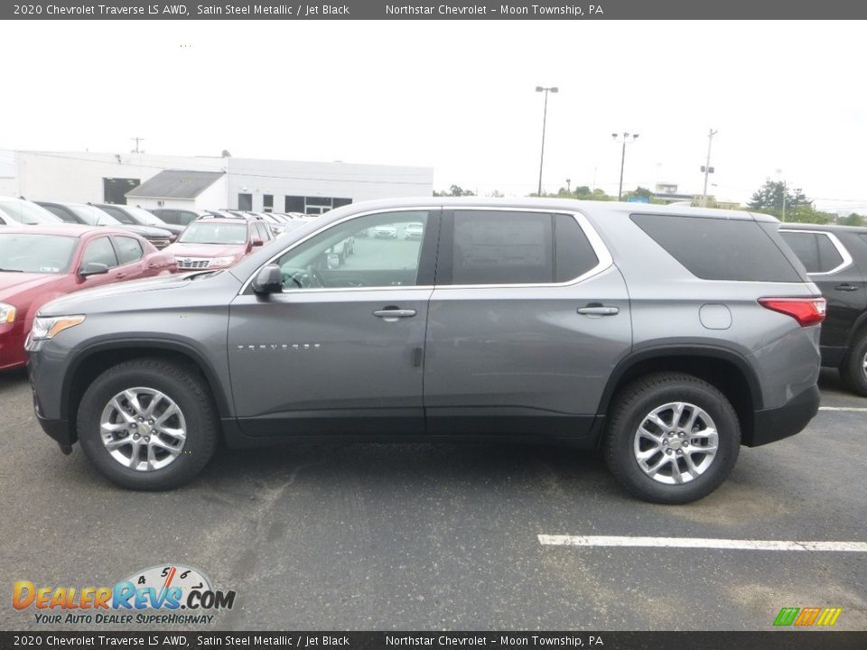 Satin Steel Metallic 2020 Chevrolet Traverse LS AWD Photo #2