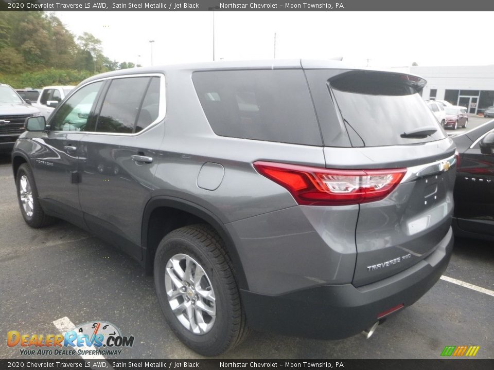 2020 Chevrolet Traverse LS AWD Satin Steel Metallic / Jet Black Photo #3