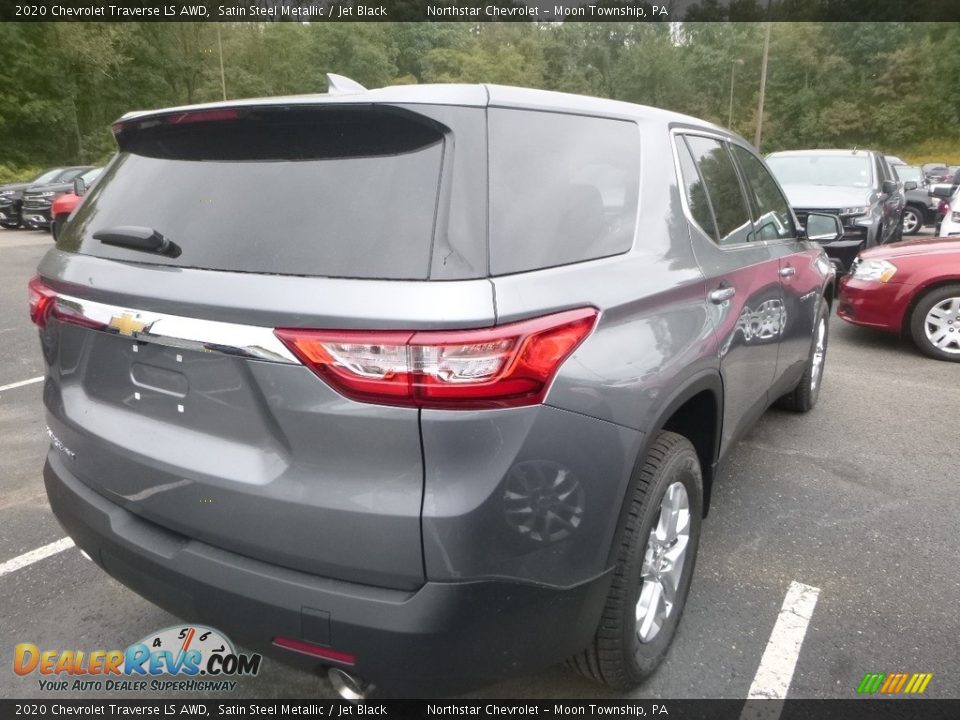2020 Chevrolet Traverse LS AWD Satin Steel Metallic / Jet Black Photo #5