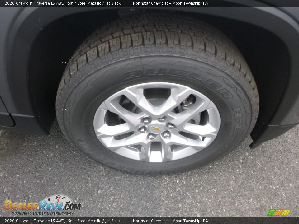 2020 Chevrolet Traverse LS AWD Satin Steel Metallic / Jet Black Photo #8