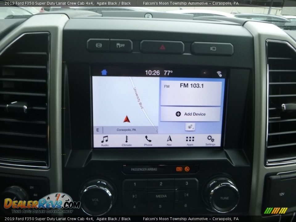 Navigation of 2019 Ford F350 Super Duty Lariat Crew Cab 4x4 Photo #14